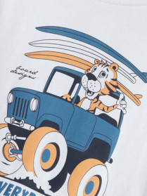 NAME IT T-shirt Velix Bright White Car